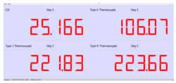 Thermocouple Q-LOG Temperature Display