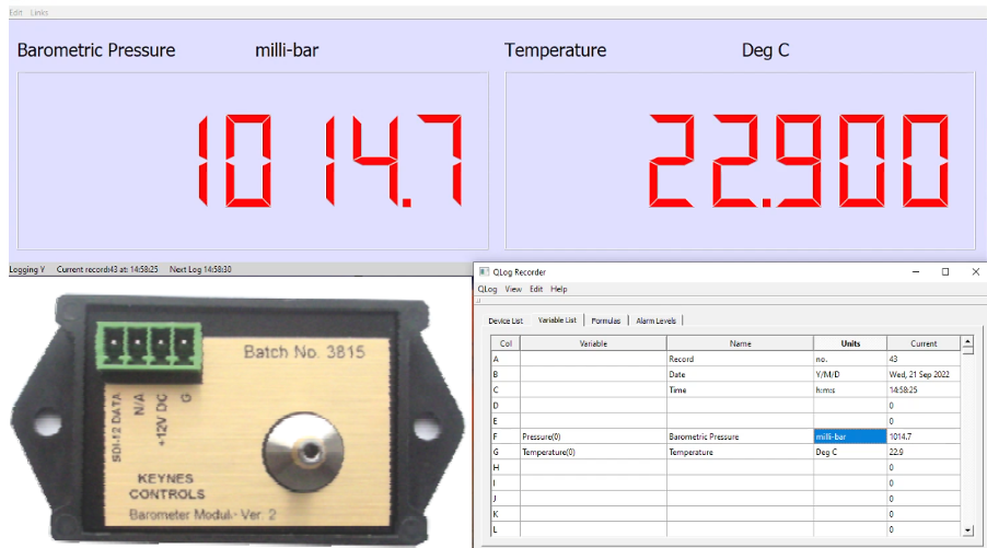 Barometer Q-LOG Software