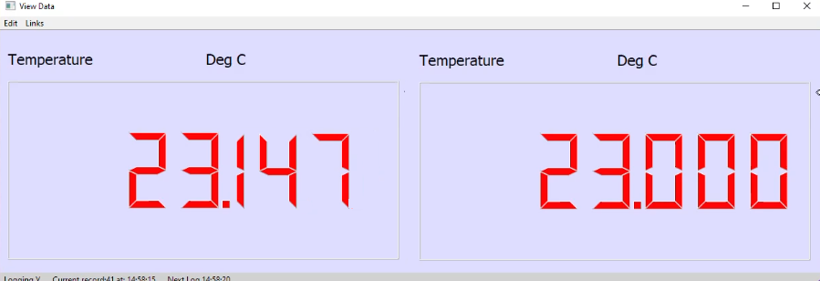 Q-LOG Temperature Readout Display by Keynes Controls