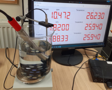 Q-LOG Single Probe ARGES Tryptophan Sensor Display.