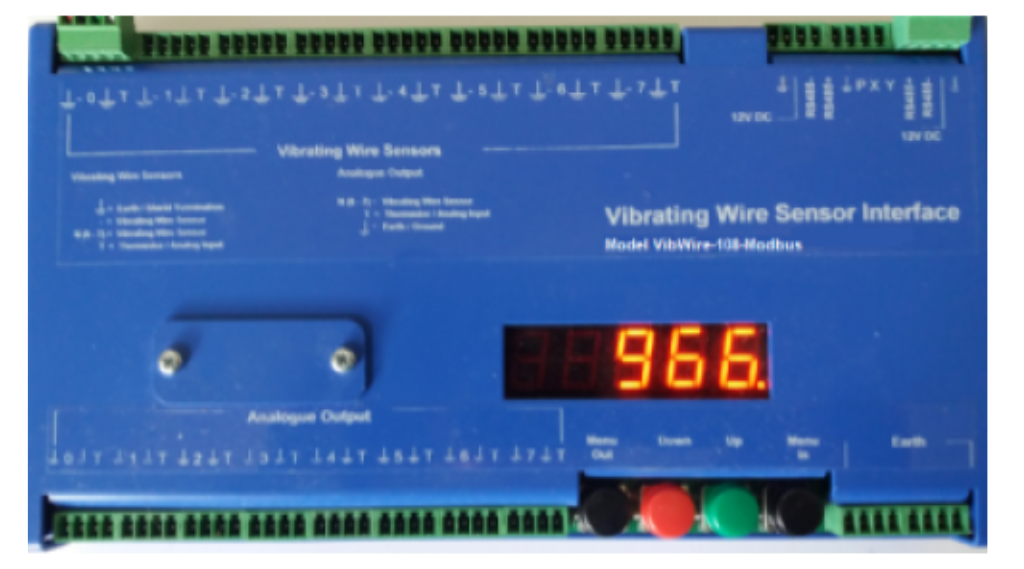 Modbus 8 Channel Vibrating Wire Sensor Interface