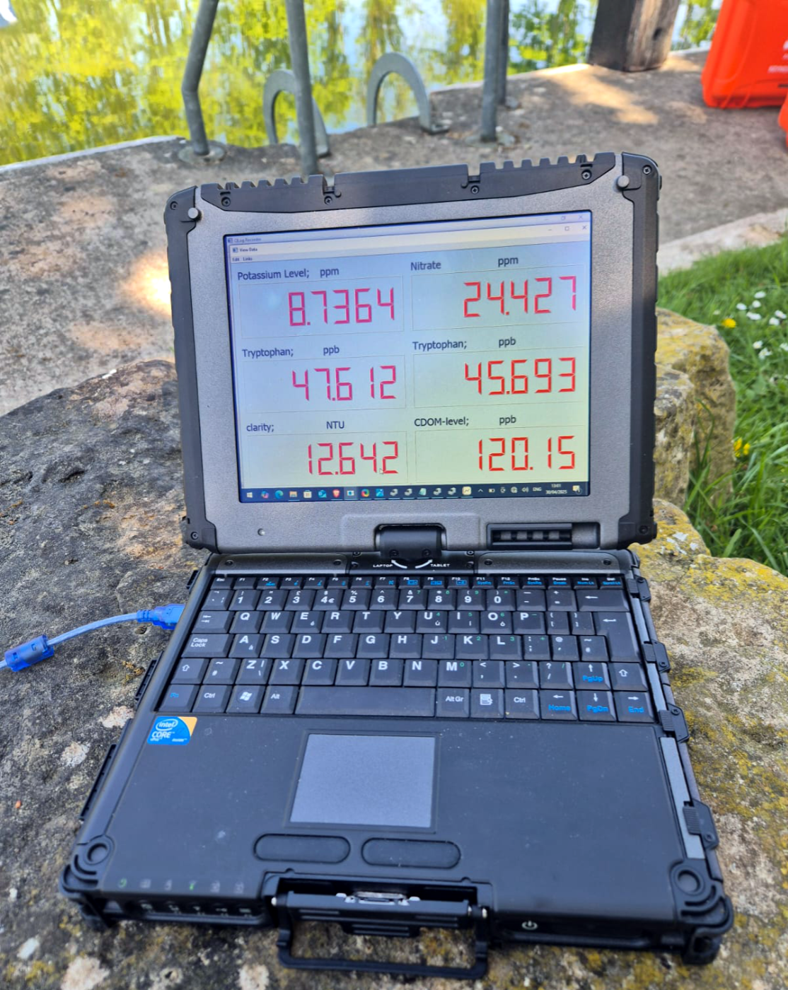 ARGES Water Quality Results Abingdon-v1 ARGES Water Quality Results QLOG Screen
