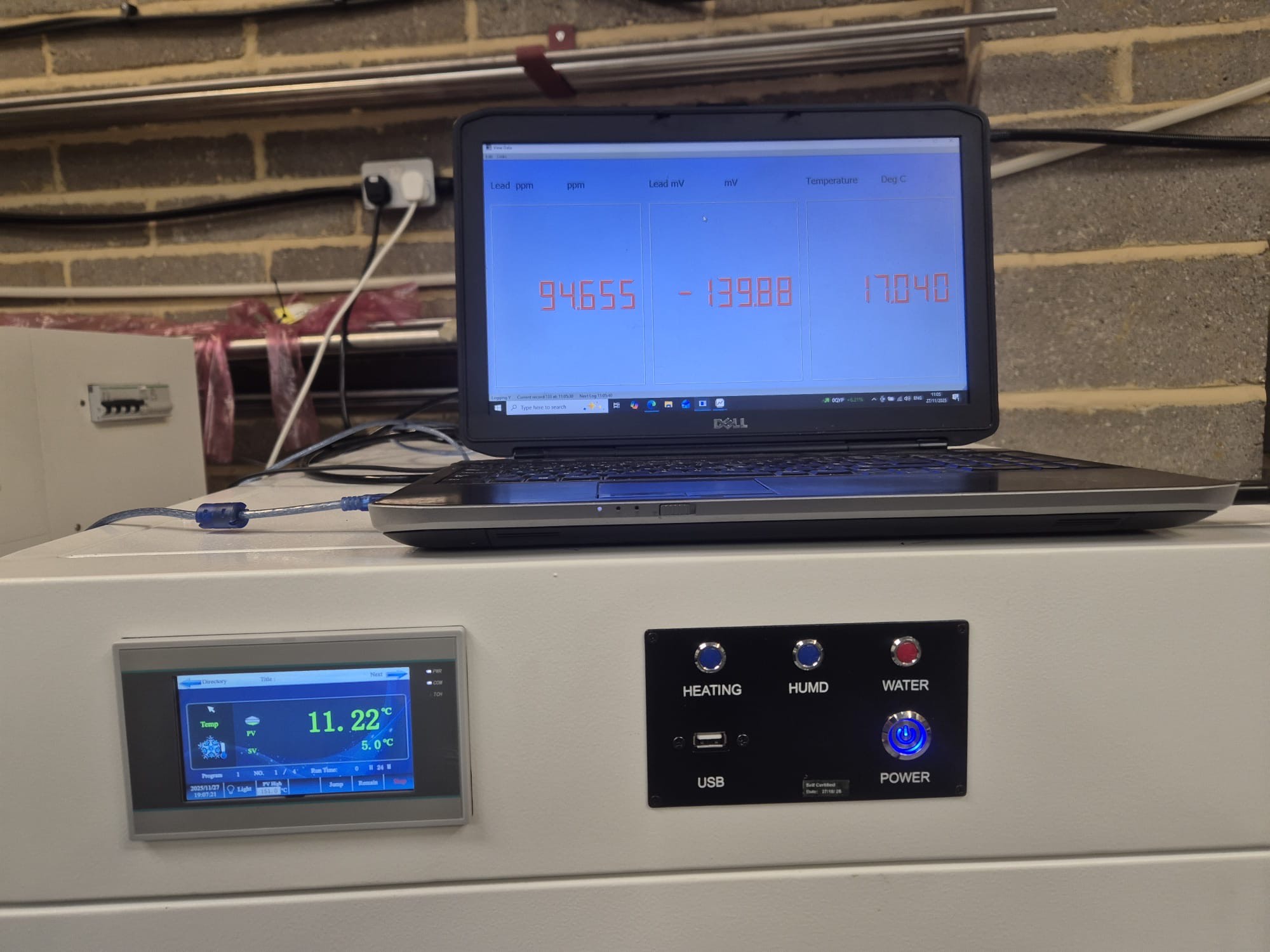 Lead Sensor Testing on site