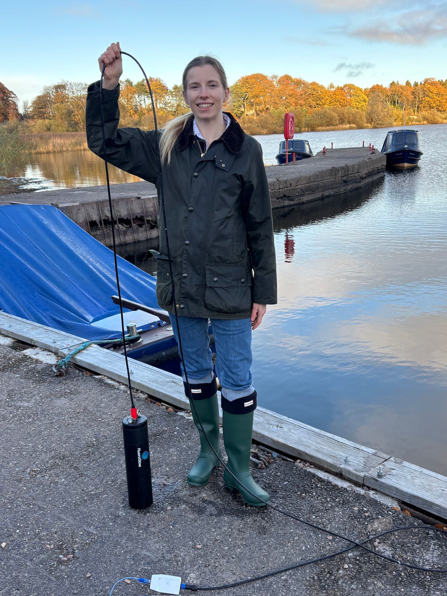 Deployment FluoroGlow sensor Kathryn Loch Leven